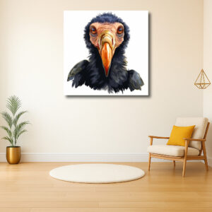 Intense Blik van een Vogel