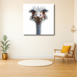 Expressieve Struisvogel Portret