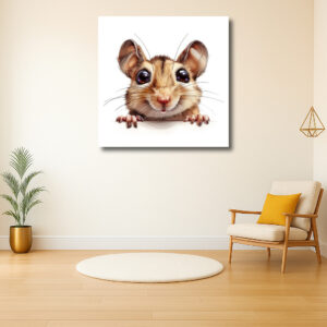 Schattige muis met grote ogen